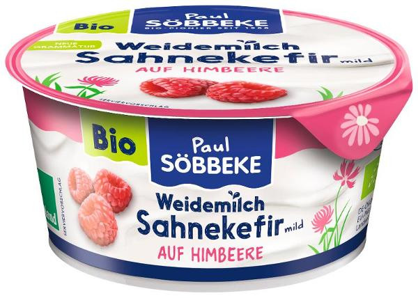 Produktfoto zu Sahne Kefir auf Himbeere - Weidemilch