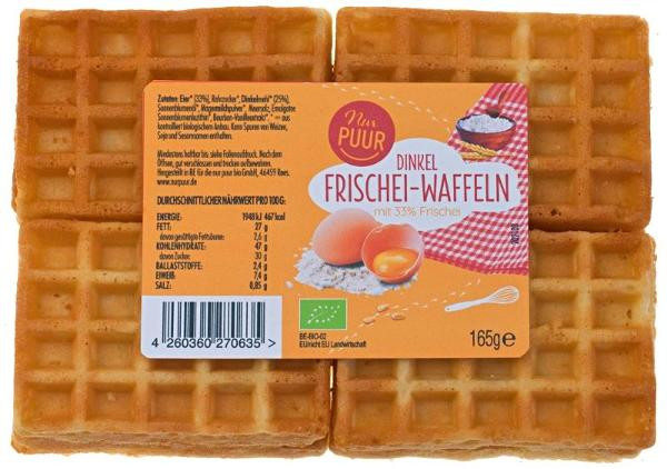 Produktfoto zu Dinkel Frischeiwaffeln NurPuur