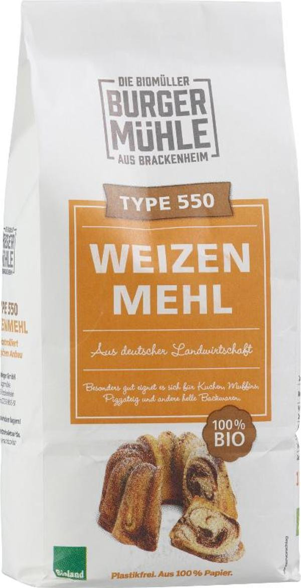 Produktfoto zu Weizenmehl 550 Burgermühle