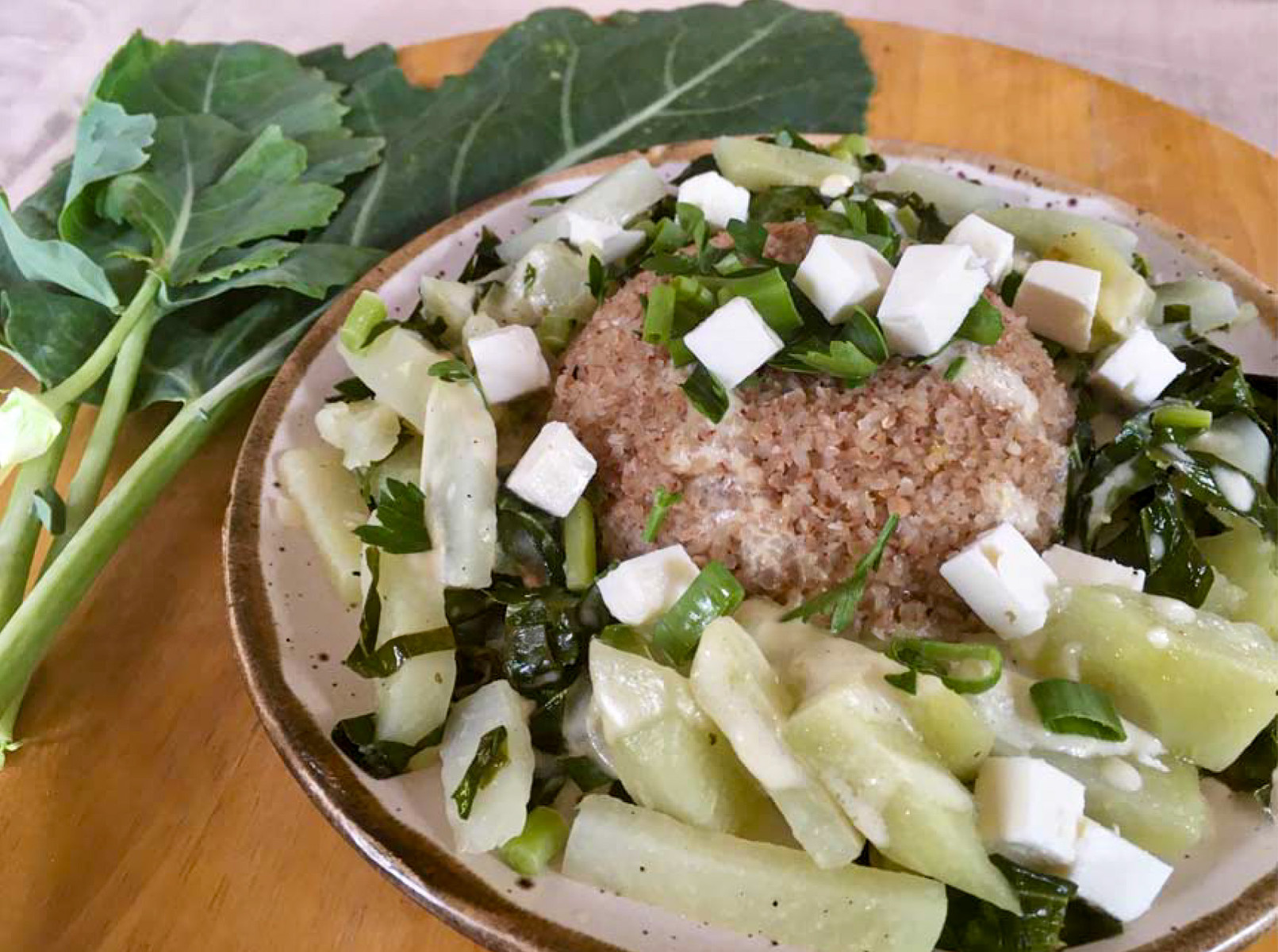 Bulgur mit Kohlrabigemüse