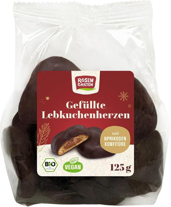 Produktfoto zu Lebkuchenherzen gefüllt Aprikose vegan