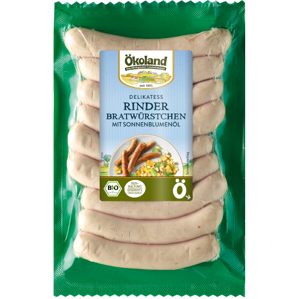 Produktfoto zu Delikatess Rinder-Bratwürstchen 9 Stück