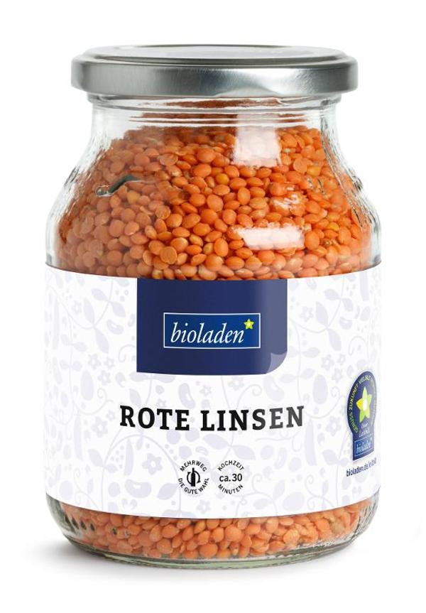 Produktfoto zu Rote Linsen Mehrwegglas