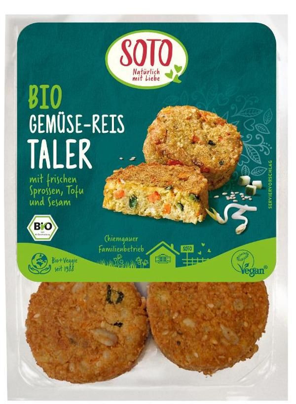 Produktfoto zu Gemüse-Reis-Taler, vegan