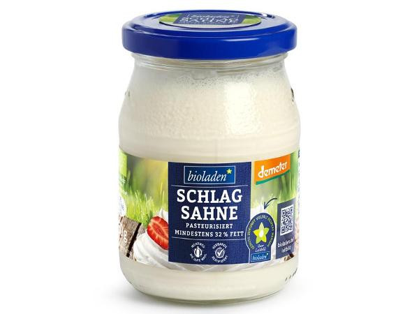 Produktfoto zu Demeter Schlagsahne 32%, 250g Glas  bioladen