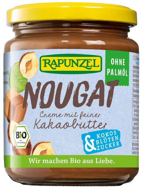 Produktfoto zu Nougat-Creme ohne Palmöl, mit Kokosblütenzucker