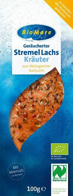 Produktfoto zu Stremellachs Kräuter, heißgeräuchert