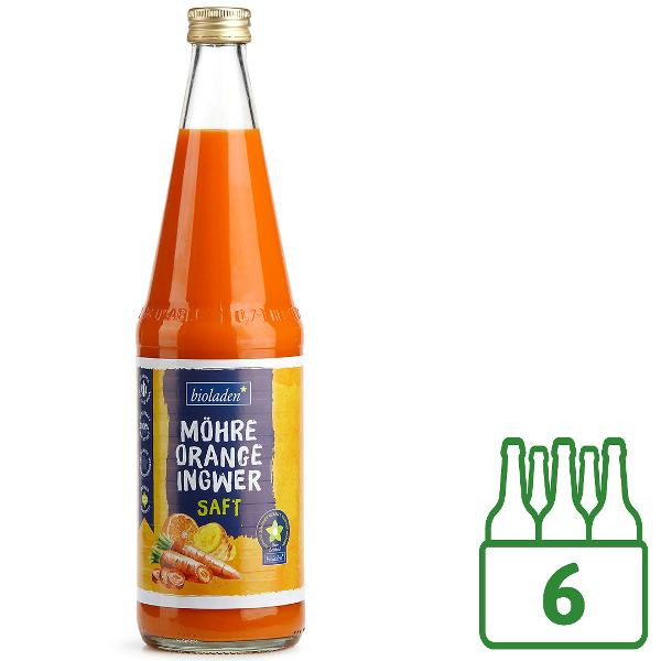 Produktfoto zu Möhre Orange Ingwer Saft 6x0,7l