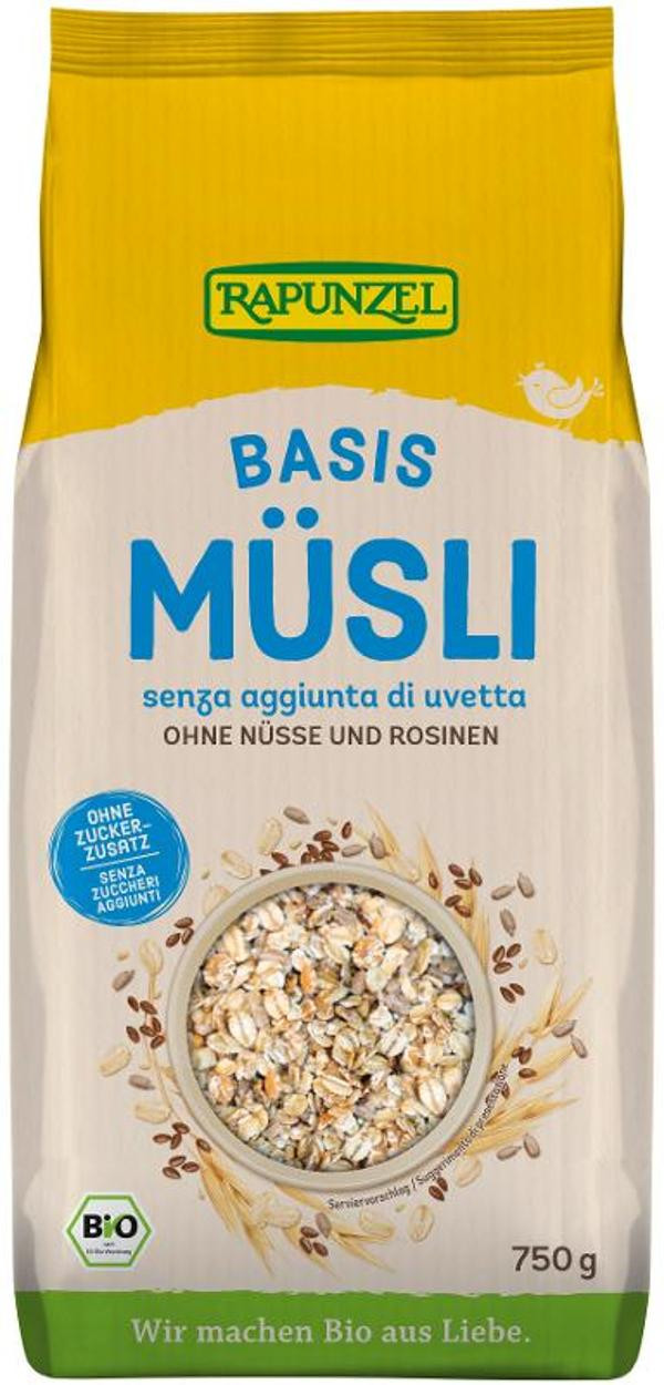 Produktfoto zu Basis Müsli Rapunzel 750g